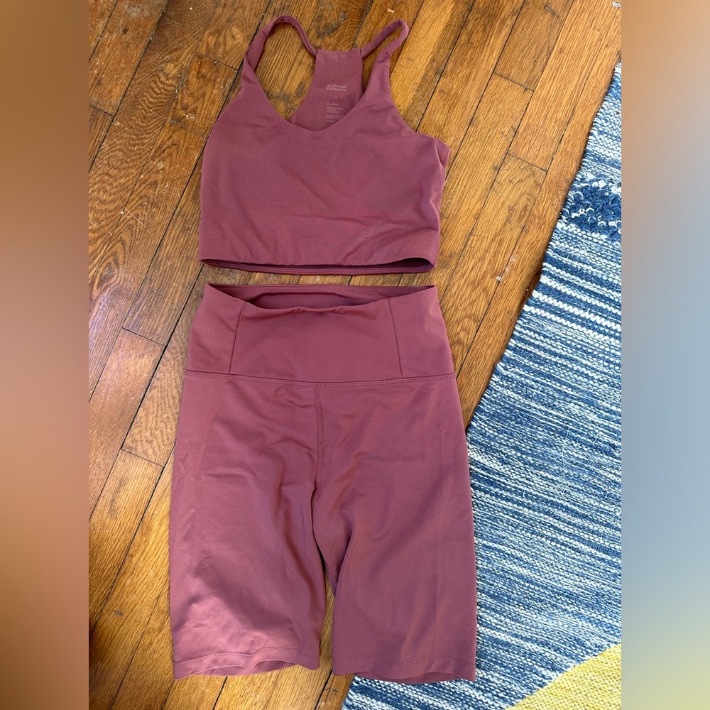 Girlfriend collective float set - size S top M bottom